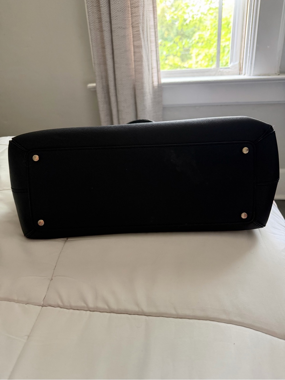 kate spade Black Leather Tote with Gold Hardware - Picture 6 of 6